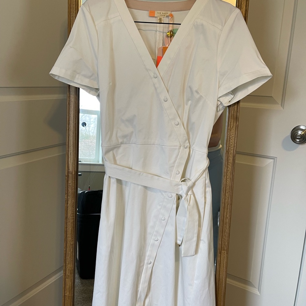 Ted Baker Button side dress with tie